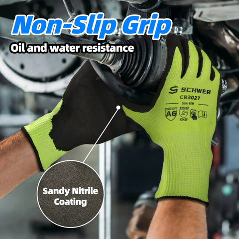 Two Pairs Cut Resistant Gloves ANSI A6 A7 Touchscreen Ready Work Gloves For Men And Women Built Tough For Woodworking