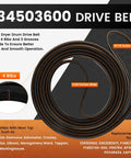 Easy DIY Dryer Drum Rear Bearing Kit And Drive Belt With Idler Arm Replacement For Frigidaire And Kenmore Dryers 134503600 Drive Belt
