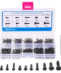Small Phillips Head Micro Screws Kit in Ten Sizes M1 M1.2 M1.4 M1.7 Self Tapping Electronics Screws Assortment Pack of 1000 for PCBs and DIY Projects for Makers