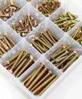 Heavy Duty Bolts And Nuts Kit With 1600Pcs M4 M5 M6 Grade 8.8 Alloy Steel Fasteners, Flat And Lock Washer Set in storage box