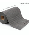 Get That Spill Ready Universal Absorbent Mat Roll 15 Inches By 50 Feet for oil and liquid spills, gray polypropylene material.