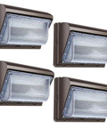Powerful 4 Pack 120W LED Wall Pack Lights Outdoor Waterproof Security Lighting 5000K 15600 Lumens Replaces 800W HPS HID exterior