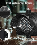 8 Inch Red And Green 2 In 1 Traffic Light Stop And Go LED Light With Black PC Housing Clear Lens Outdoor Waterproof IP65 Industrial LED Traffic Lamp AC Input 85 To 265V showing IP65 waterproof grade in rainy weather