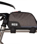 Ride Ready Top Tube Frame Bag 1L Gas Tank Style Bike Bag With Waterproof Zippers Water Resistant mounted on bike frame