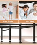 Heavy Duty Bed Frame Support System Universal Adjustable Center Support Beams under bed for stable support and quiet sleep.