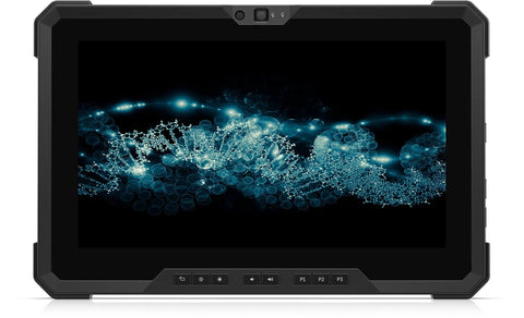 Badass Rugged Tablet Pc With 11.6 Inch Sharp Fhd Touchscreen displaying a detailed graphic with functional buttons at the bottom.