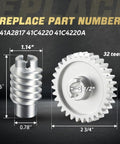 Beefed Up Aluminum Drive Gear Kit for Garage Door Openers CNC Machined for Ultra Smooth Operation Replaces 41A2817 41C4220
