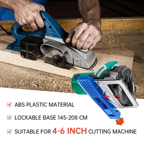 Adjustable Circular Saw Guide Rail Set for Precision Wood Cutting Milling Positioning Clamp and Base Guide Accessories