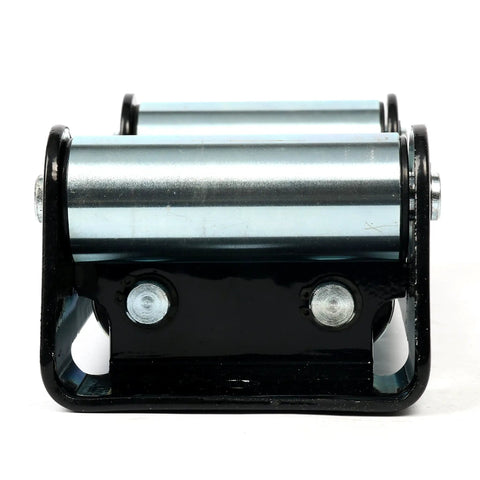 Close-up front view of 10 Inch Winch Roller Fairlead for Off Road Recovery Vehicles 8000 To 17500 Lb Capacity Standard 10 Inch Mount Pattern