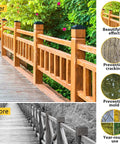 Top Shelf Black Metal 4X4 Post Caps For Deck Railings And Wooden Fences Snug Fit On 3.5 Inch Posts Comes With Complete Screw Kit Helps You Level Up Your Outdoor Setup Dead Easy on wooden railing.