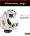 Close Quarters Tubing Cutter For One Eighth To Five Eighths Inch Copper Aluminum Brass And Plastic Tubing, efficient design