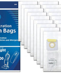 Premium Replacement Micro Filtration Vacuum Bags 18 Pack For Bissell PowerForce 3522 PowerGlide 3545 Plus 3350 And Lift Off 3554 Series Multi Layer Bag Set Easy Snap Fit No Mess displayed with packaging