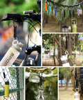 Collage of paracord keychain for men and women with carabiner and aluminum clip used in various outdoor settings