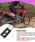 Mini Bike Handlebar Risers Beefy 7 By 8 Inch 22mm Replacement Compatible With Coleman Trailmaster Mega Moto Dirt Pit