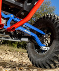 Heavy-Duty High Clearance Boxed Rear Radius Arms For Polaris RZR Models In Voodoo Blue Or Velocity Blue Finish, 4x Stronger Than Stock, Includes Hardware, Easy Install, Will Not Fit With Polaris Rear Bumpers, Fits 2014+ XP And XP 4 1000, RS1, blue rear radius arms on RZR