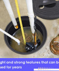 Perforated Sump Basin With Lid For Crawl Spaces And Yards Black 15 Inch Catch Basin With Drilled Holes For Patios Driveways Debris