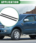 Weatherstrip Window Seal Belt Kit For Ford Ranger 1999 2011 2 Door Front Left Driver Right Passenger Side Black Rubber application