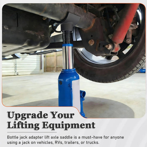 Universal Bottle Jack Adapter Lifting Saddle For Dana 60 70 80 Axles Heavy Duty Hydraulic Lift Block For Three And Four Inch Tubes Rig Ready No Sweat Build Upgrade For Your 4x4 Truck
