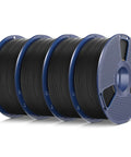 4 Pack TPU 3D Printer Filament Bundle 1.75mm Flexible High Speed 95A Black Filament Individually Vacuum Packed 4 Spools Total 4kg