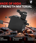 Gears Digital RC Servo Replacement H14BM 14210 14209 made of high strength material on a rocky surface, shows durability.