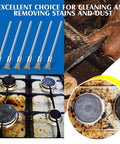 Tear Through Rust And Peeling Paint With This Heavy Duty Ten Pack Stainless Steel Wire Pen Brush featuring various cleaning tasks and dirt removal.
