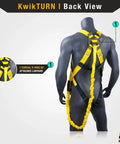 Back view of Scorpion Built Tough Full Body Safety Harness with 6ft Tubular Lanyard showing dorsal D-ring attachment.