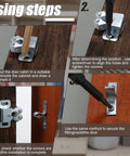 Installation guide for 20 Piece Cabinet Door Latch And Catch Hardware Set, Double Roller Latches For Closet Doors, Silver Finish