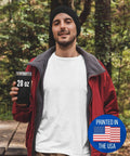 Person holding 20 Oz Vacuum Insulated Tumbler Keeps Coffee Hot All Day And Ice Cold On The Go With Leakproof Lid Stainless Steel Powder Coated