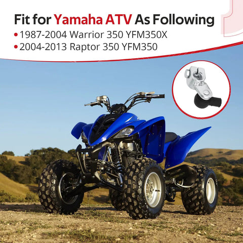 Shifter Linkage Arm Replacement For Yamaha ATV Raptor 350 YFM350 2004 2013 And Warrior 350 YFM350X 1987 2004 OE Part 1UY-18112-10-00 on blue ATV