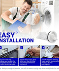 Guide for installing Washer Drain Pump Filter Replacement for GE washing machines with WH23X10029, WH23X10027 model filter.