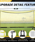 12x6 Ft Portable Soccer Goal For Backyard Use Fast Setup Collapsible Metal Base Rust Proof Frame Ideal For Indoor Outdoor Practice And Training Includes Carry Bag