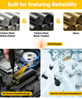 Holy Grail 168 Piece Computer Fastener Kit Featuring Brass Spacers Magnetic Drivers And Every Necessary M2 M3 Screw, showcasing carbon steel and brass materials.