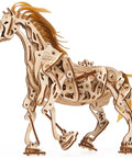 3D Wooden Horse Puzzle Kit With Moving Leg Mechanism - DIY Model Building Toy For All Ages, Brain Teaser, Educational And Eco Friendly Play For Curious Kids And Adults Alike, A Hands On Challenge That Builds Problem Solving And Spatial Thinking. 410-piece wooden horse model