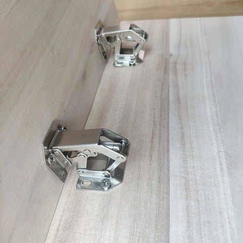 4 Pack Cabinet Soft Close Hidden Hinges Surface Mount Heavy Duty Concealed Hinges For Kitchen Cabinets Four Inch quick installation