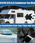 RV Air Conditioner Fan Blade Replacement Compatible With Dometic Brisk And Duo Therm in outdoor RV setup