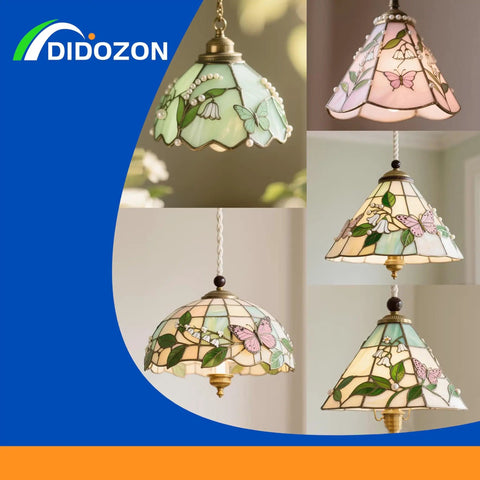 Hanging stained glass lamps with floral designs using 60/40 Solder For Stained Glass Pro Grade Tin Lead Alloy with smooth flow.