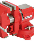 5 Inch Multi Purpose Bench Vise With 360 Degree Rotation And Pipe Jaws, Swivel Base For Versatile Metalworking And Woodworking