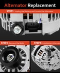 Alternator For Nissan Murano 3.5L 2003 2007 And Maxima 3.5L 2002 2003 3.0 1995 2000 Infiniti I35 I30 3.5 3.0 installation steps