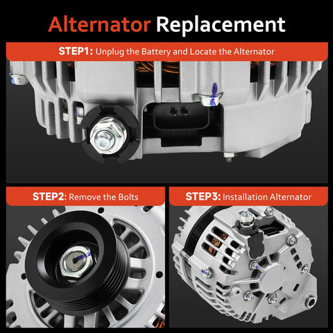 Alternator For Nissan Murano 3.5L 2003 2007 And Maxima 3.5L 2002 2003 3.0 1995 2000 Infiniti I35 I30 3.5 3.0 installation steps