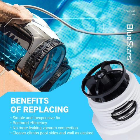 Pressure relief valve replacement kit 9-100-9002 by BlueStars, pack of 2 for Polaris pool cleaners