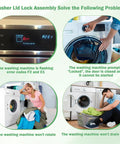 Heavy Duty Washing Machine Lid Lock Assembly Replacement For Whirlpool Maytag Kenmore Amana Top Loader Door Latch solving error codes and issues.