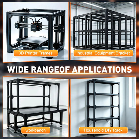 24 Piece Heavy Duty Inside L Shape Connector Kit For 2020 Aluminum Extrusion Frame Hardware Featuring Rock Solid Zinc Alloy Build No Nonsense DIY Assembly And Premium Black Finish in industrial use.