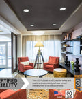 Effortless No Fuss 9W LED PLD Bulbs G24Q Base installed in modern living room for bright lighting with rotatable beam