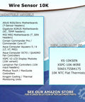Wire sensor compatibility chart for Precision 10K Ohm NTC Thermistor Temperature Wire Sensor For PC Water Cooling.