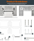 Heavy Duty 90 Degree Frameless Shower Door Hinges For Glass Fits 1/4 To 1/2 Inch Thick Panels Brushed Nickel Wall Or Cabinet Mount Stainless Steel Self Closing Design 2 Pack Replacement Parts; hardware kit with screws and gaskets