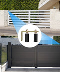 Heavy Duty 3 Inch Sliding Gate Nylon Roller With L Shaped Bracket Gate Roller Guide And Support Assembly for horizontal gates