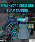 PF22 Foam Cannon And SG28 Trigger Gun Kit For Pressure Washer, Pro Grade Car Wash System, Easy Attach, Made In Italy displayed with fittings