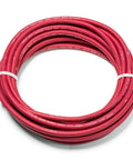Coiled Six Gauge Premium Extra Flexible Welding Cable 600 Volt Red 25 Feet Made In USA Sunlight Resistant Water Resistant