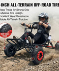 Gas Go Kart For Backyard Trails And Family Fun, EPA Compliant 63cc 2-Stroke Off Road Kart Reaches Up To 28 MPH, 440 lb Capacity