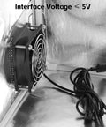 Smoke Exhaust Kit For Laser Engraver And 3D Printer Enclosure With 4500 RPM Fan And Vent Pipe In Silver Enclosure